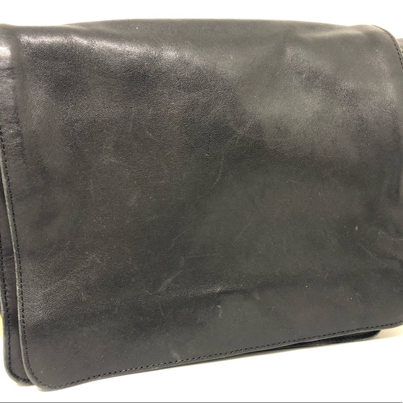 DKNY black leather purse. - Picture 3 of 4